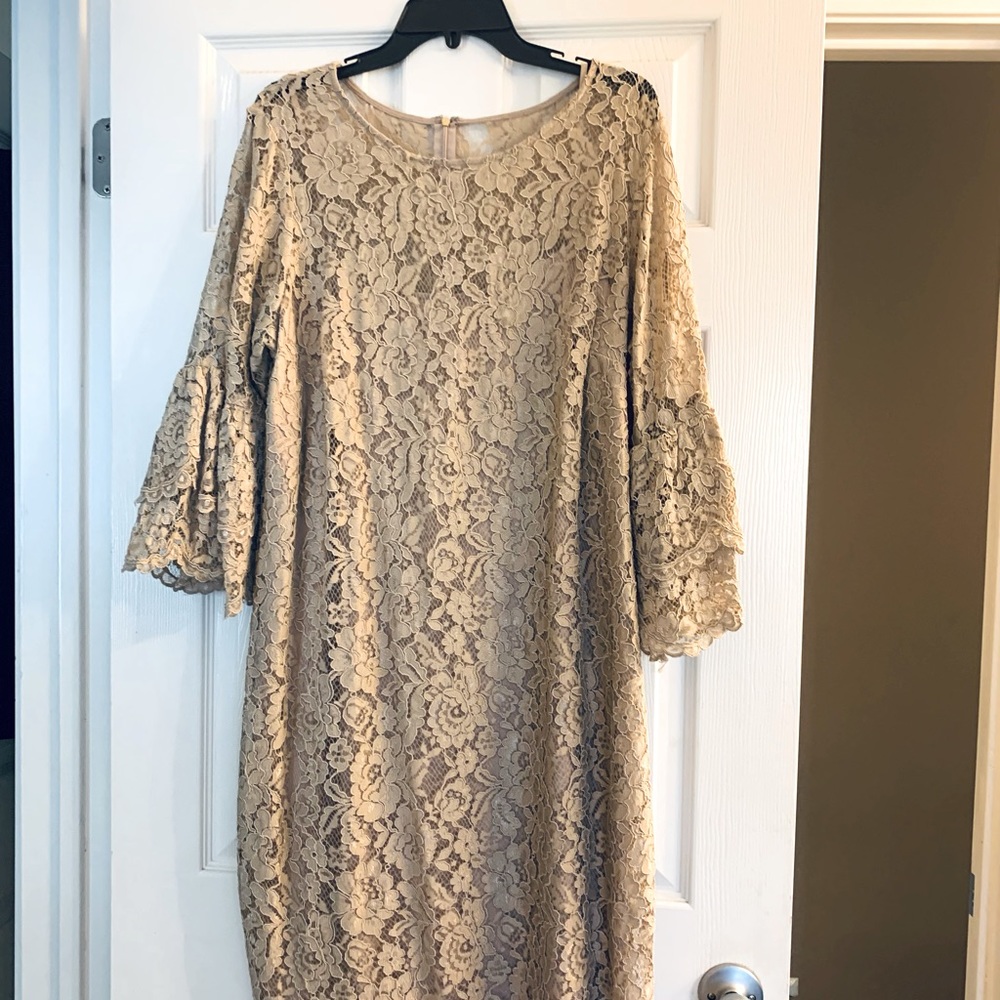 Calvin Klein Lace Overlay Dress